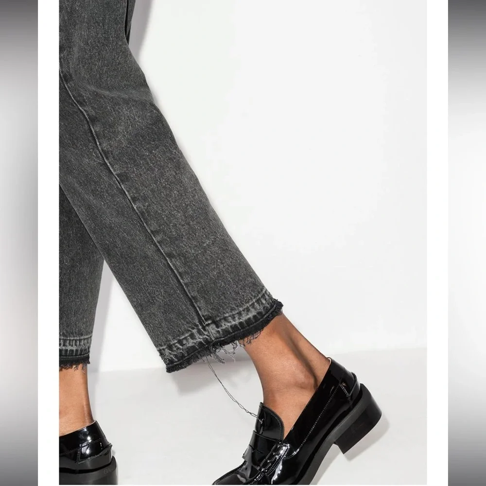 Paige Denim Sarah Straight Ankle Jeans Undone Hem Priscilla Deconstructed NWT - Picture 7 of 16